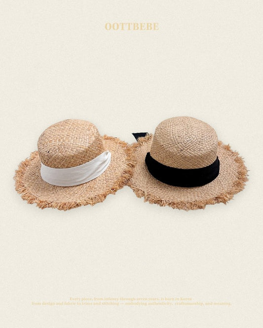 Love Hat Korean infant accessory in ivory made in Korea