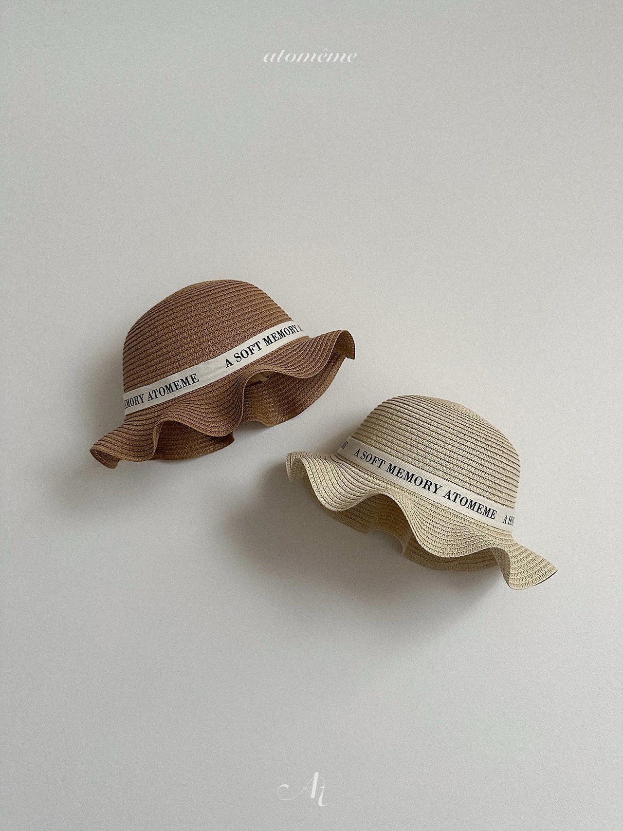 Daisy Raffia Hat Korean toddler accessory in ivory made in Korea