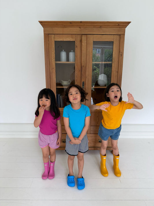 Ant Tee Korean toddler t-shirt in yellow made in Korea