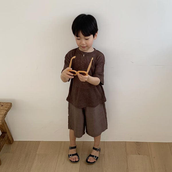 Rayon Pants Korean toddler pants in beige made in Korea