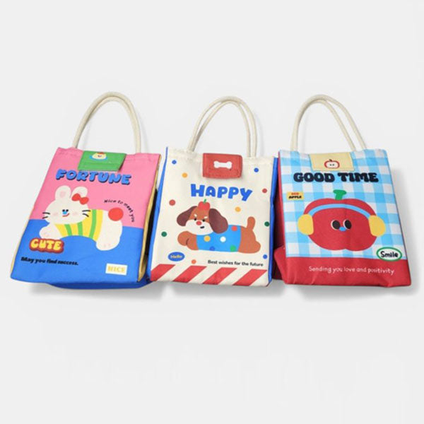 Picnic Cooler Bag Korean kids accessory in dog made in Korea