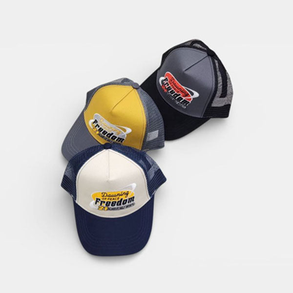 Freedom 21 Mesh Cap Korean kids accessory in ivory made in Korea