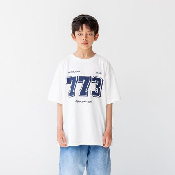 773 Tee Korean toddler t-shirt in cobalt made in Korea