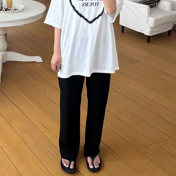 Daily Pants - Adult Korean kids pants in black made in Korea