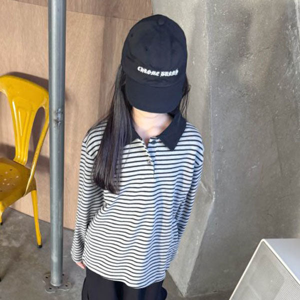 Chrome Ball Cap 2 Korean kids accessory in pink made in Korea