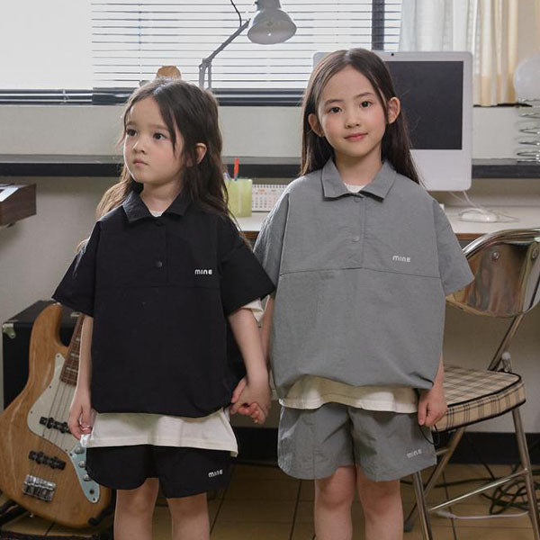 Nature Shirt Korean toddler shirt in black made in Korea