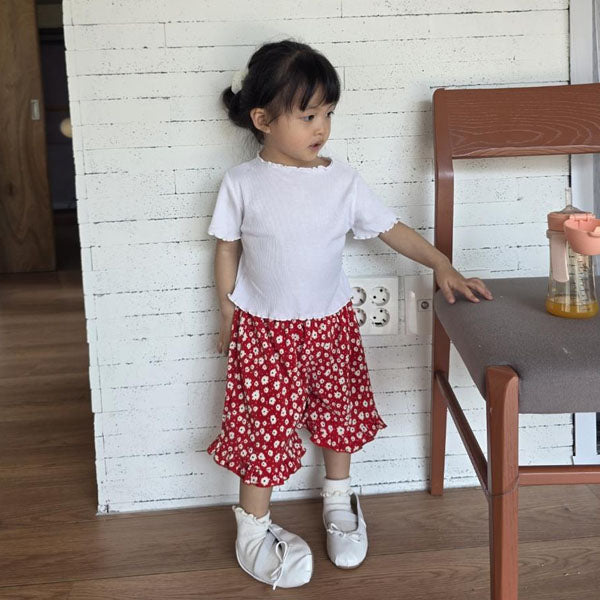 Mochi Pants Korean toddler pants in red made in Korea