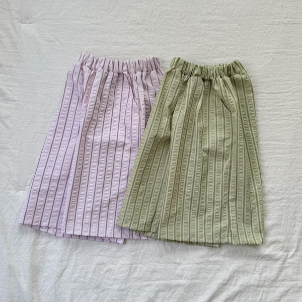 Wide Seersucker Pants Korean toddler pants in pink made in Korea
