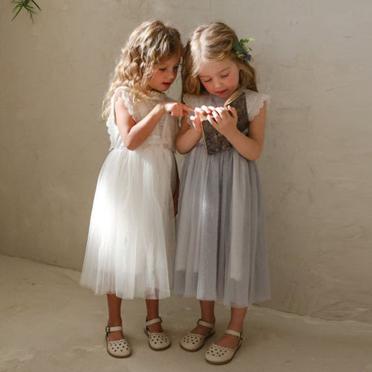Luri Dress Korean toddler dress in ivory made in Korea