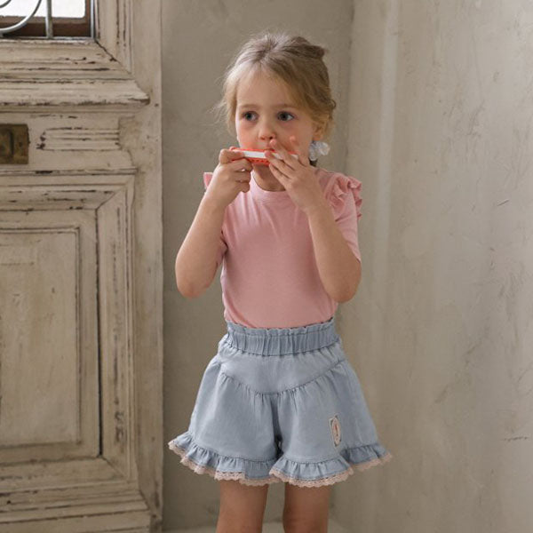 Uni Tee Korean toddler t-shirt in ivory made in Korea
