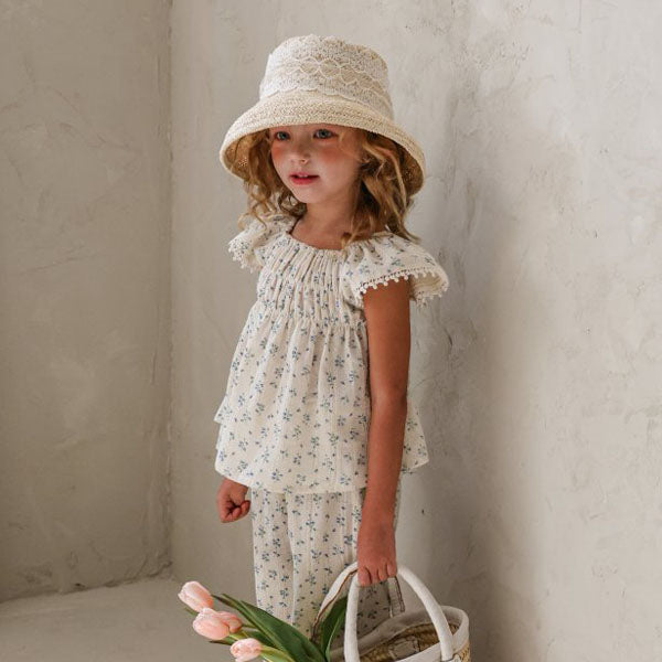 Sio Blouse Korean toddler blouse in pink made in Korea