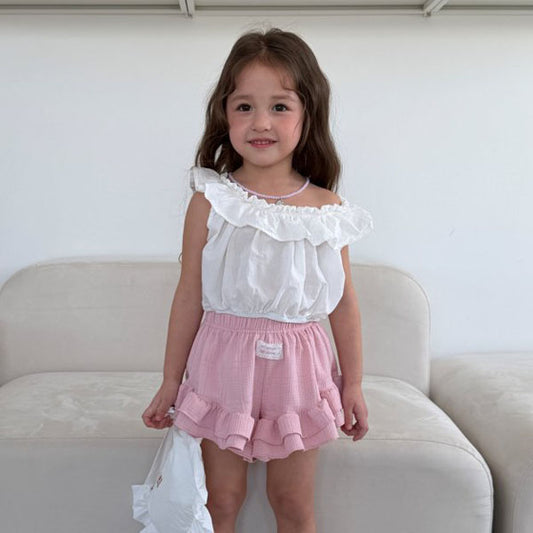 Blanche Blouse Korean toddler blouse in ivory made in Korea