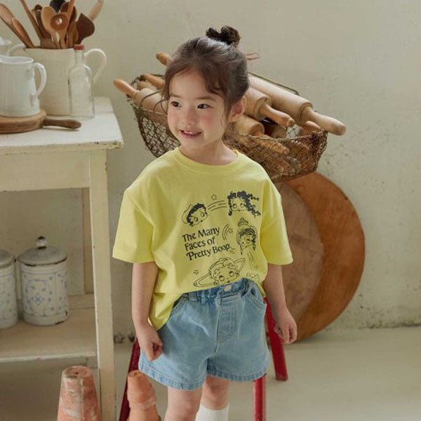 Diva Betty Tee Korean toddler t-shirt in ivory made in Korea