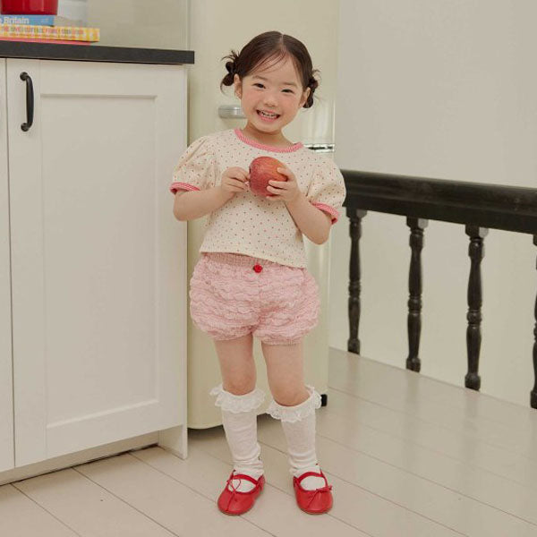 Bubble Shorts Korean toddler shorts in pink made in Korea