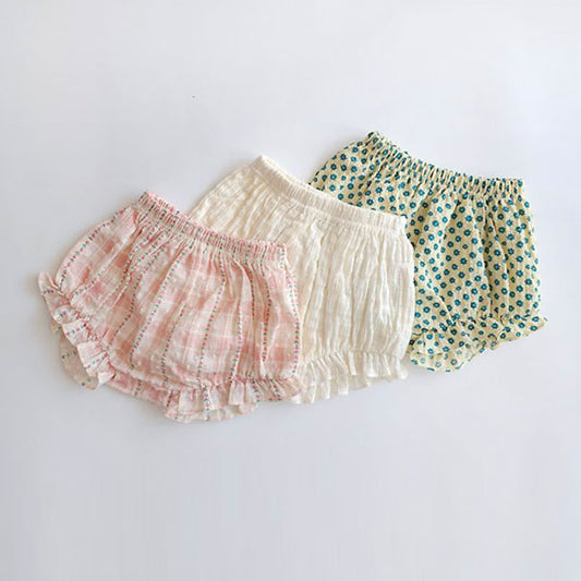 Ruffle Bloomer Korean infant bloomer in pink made in Korea