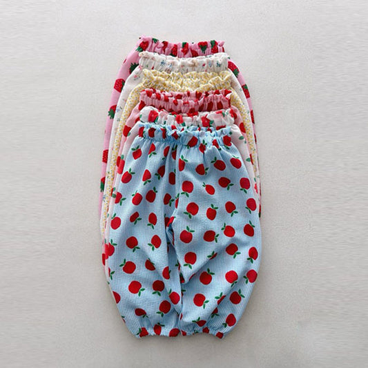 Summer Balloon-Fit Pants Korean toddler pants in apple made in Korea