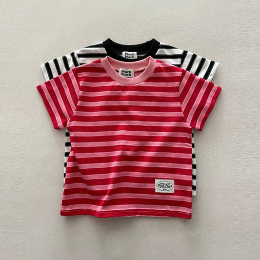Blackberry Tee Korean toddler t-shirt in pink made in Korea
