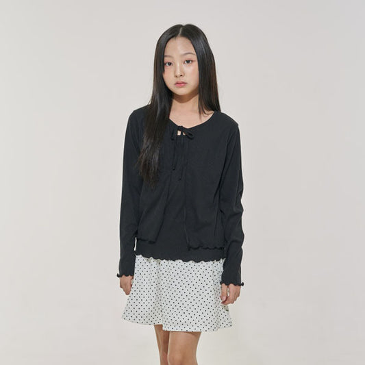 Cardigan Set Korean juniors sweater in ivory made in Korea