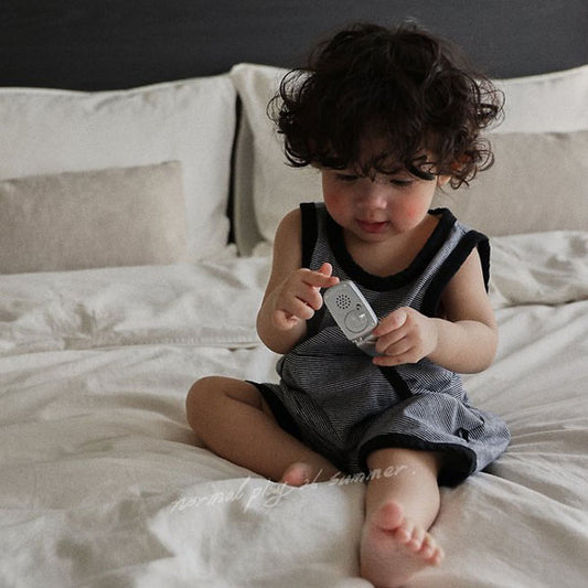 Subtle Baby Bodysuit Korean infant bodysuit in beige made in Korea