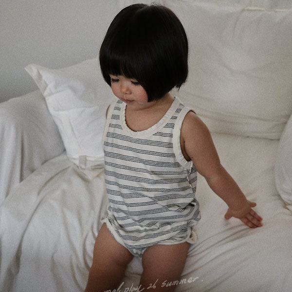 Chocolate 3-Length Pants Korean infant pants in ivory made in Korea