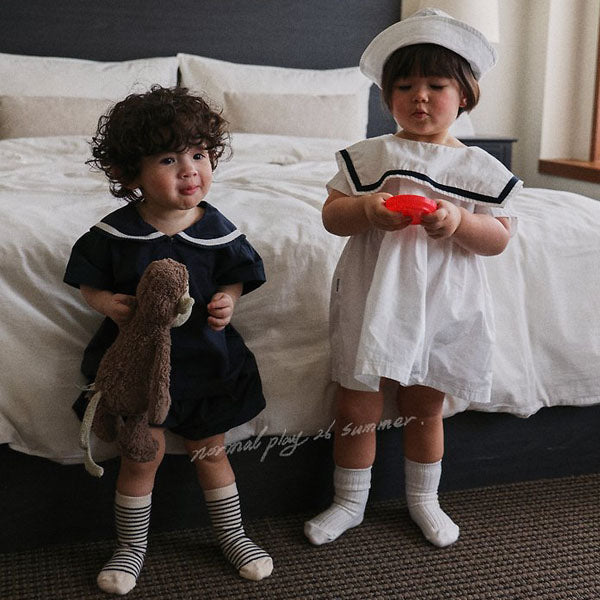 Marine 4-Length Pants Korean infant pants in ivory made in Korea