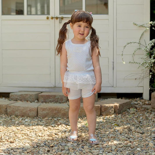 Kong Kong Skirt Leggings Korean toddler pants in sky blue made in Korea