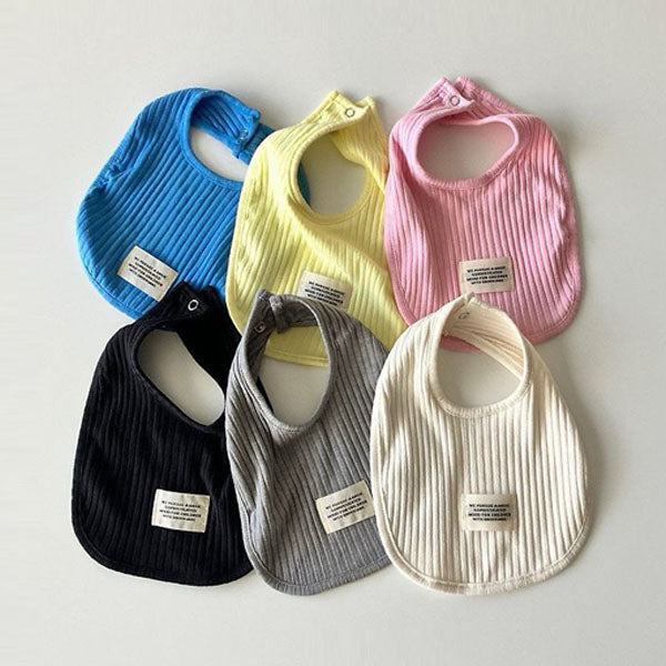 Sweet Bib Korean infant accessory in black made in Korea