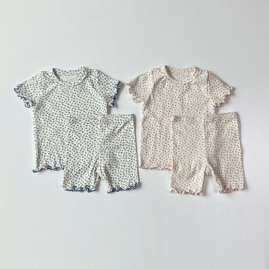 Antu Short Sleeve Set-Up Korean infant set in pink made in Korea