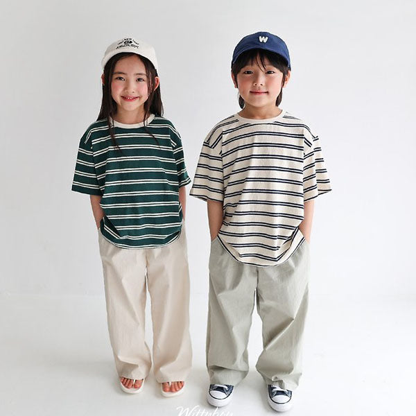 Light Cotton Pants Korean toddler pants in cream beige made in Korea