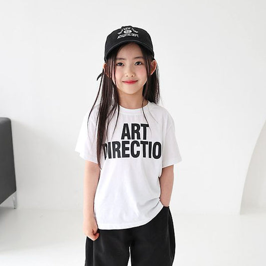 Artist Tee Korean toddler t-shirt in ivory made in Korea