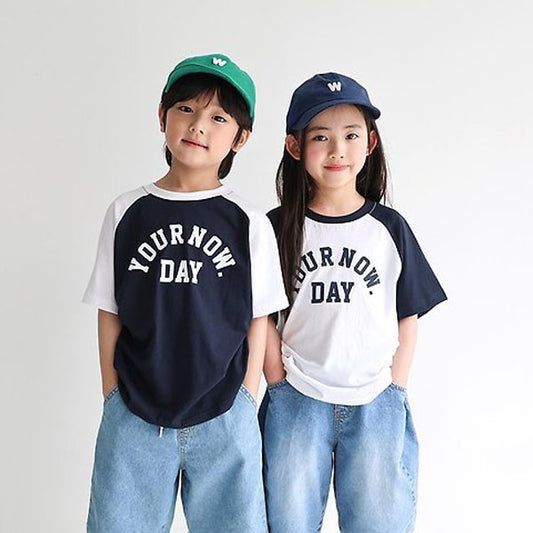 Your Raglan Tee Korean toddler t-shirt in sleeve ivory made in Korea