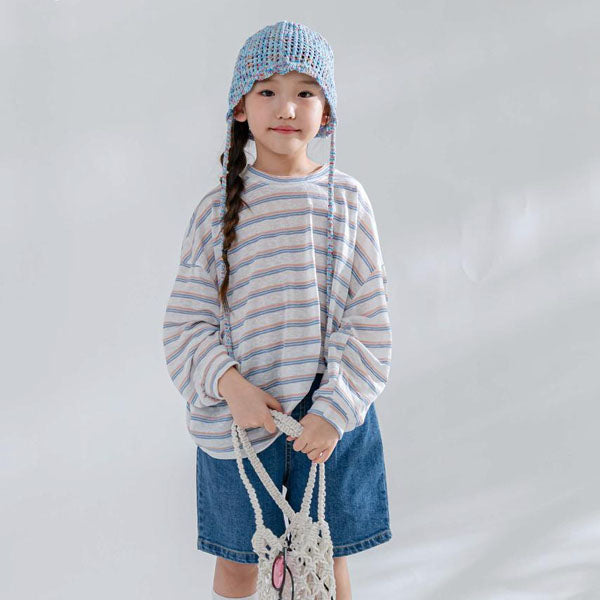 Sorbet Long Sleeve Tee Korean toddler t-shirt in ivory made in Korea