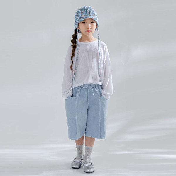 Dyed Shorts Korean toddler shorts in light beige made in Korea