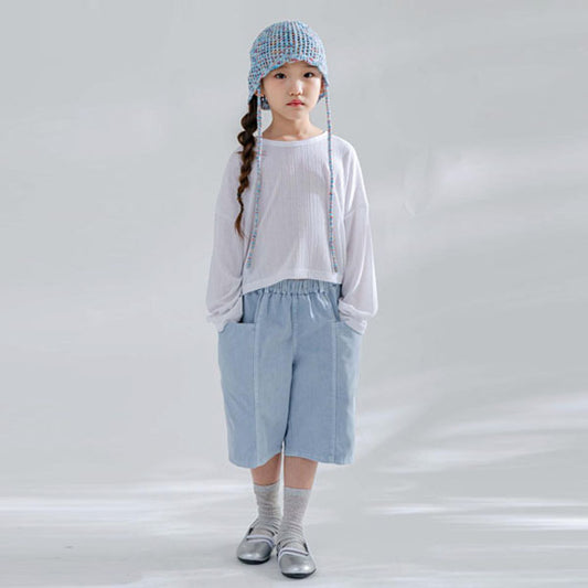 Dyed Shorts Korean toddler shorts in light beige made in Korea