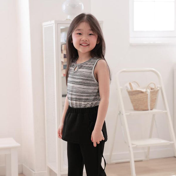 Mix Tank Top Korean toddler tank top in black made in Korea