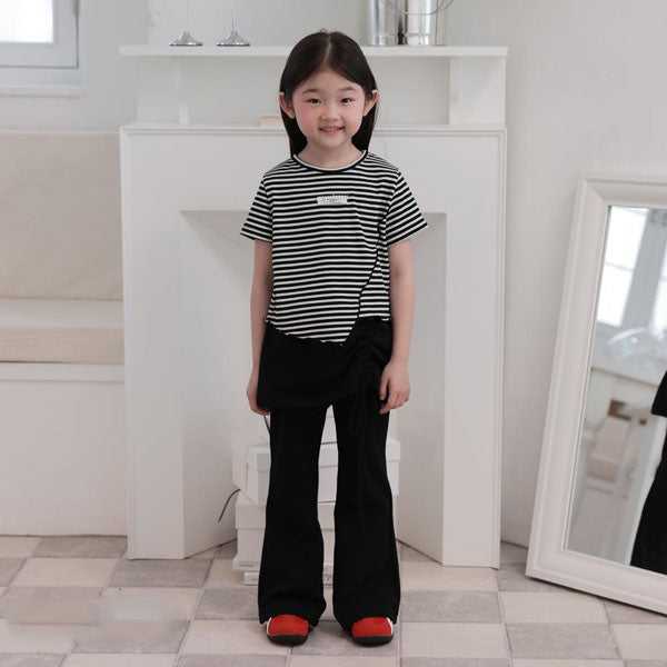 Cookie String Pants Korean toddler pants in black made in Korea