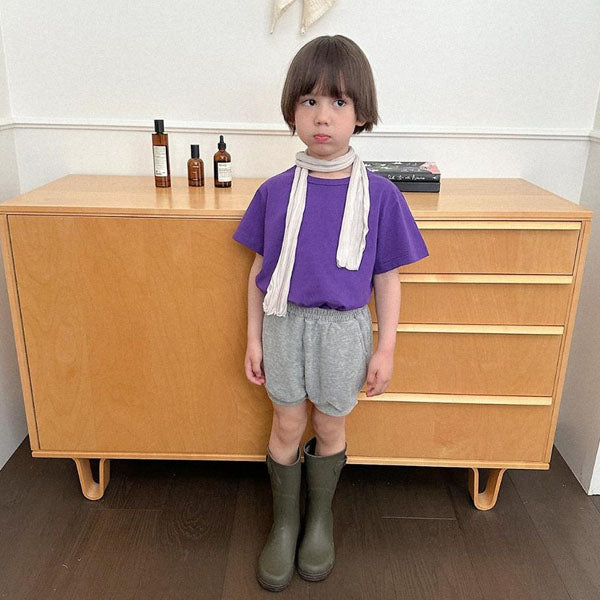 Neon Terry Pants Korean toddler pants in cream made in Korea