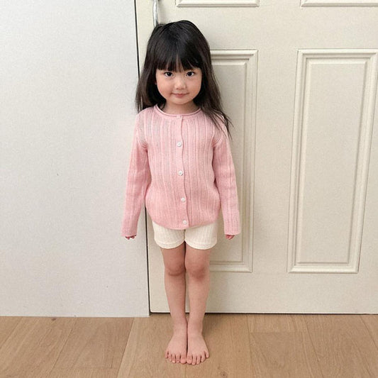 Emily Shorts Korean toddler shorts in ivory made in Korea