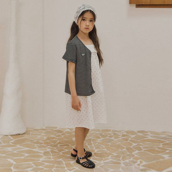 Alley Dress - Polka Dot Korean toddler dress in dot made in Korea