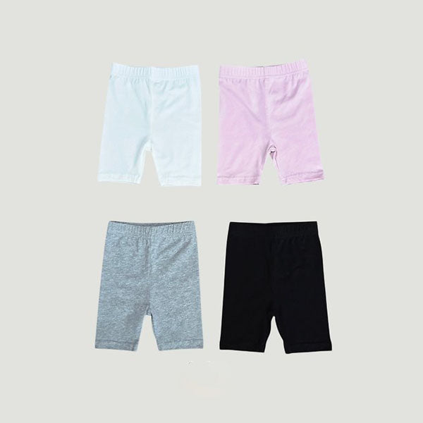 Biker 6-Length Leggings Korean toddler pants in ivory made in Korea