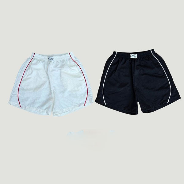 Point Side-Stripe Shorts Korean toddler shorts in cream made in Korea