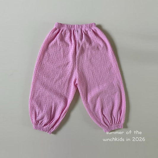 Flowy Pants Korean toddler pants in pink made in Korea