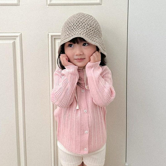 Paper Hat Korean kids accessory in ivory made in Korea