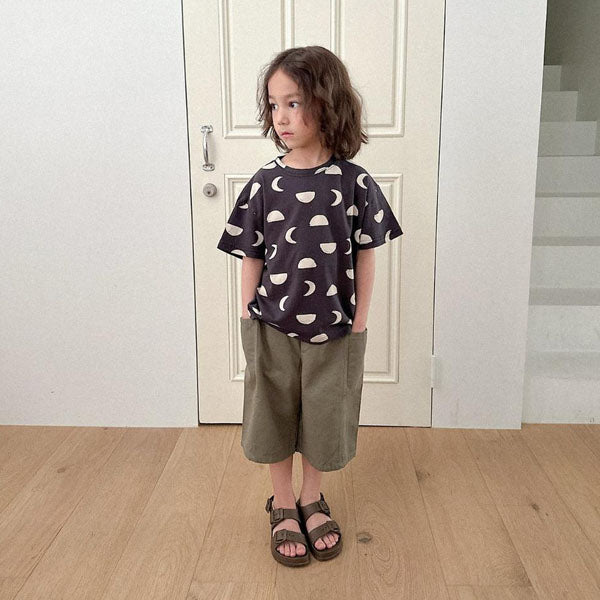Forever Bermuda Korean toddler pants in light beige made in Korea