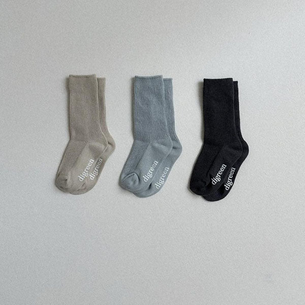 Gray Socks Korean toddler accessory in set made in Korea