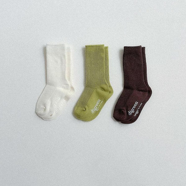 Light Green Socks Korean toddler accessory in set made in Korea