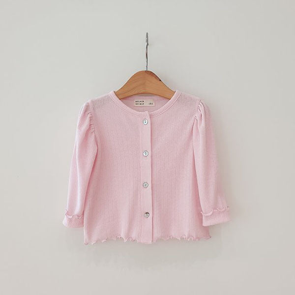 Bella Cardigan Korean toddler sweater in ivory made in Korea