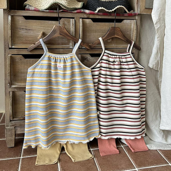 Click Dress Korean toddler dress in yellow flame made in Korea