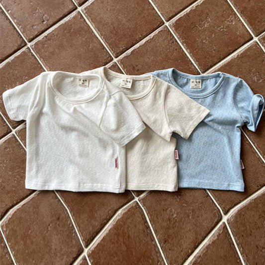 Baekseolgi Tee Korean toddler t-shirt in ivory made in Korea