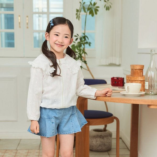 Collar Jacket Korean toddler jacket in ivory made in Korea